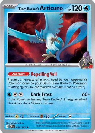 Team Rocket's Articuno 051 - Rare Reverse Holo