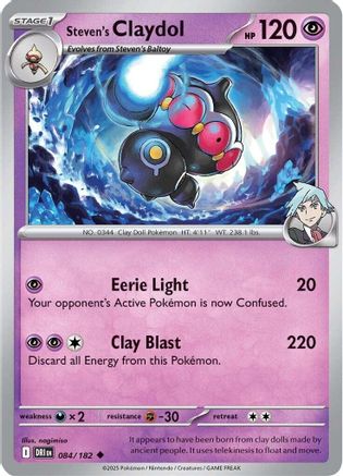 Steven's Claydol 84 - Uncommon - Reverse Holo