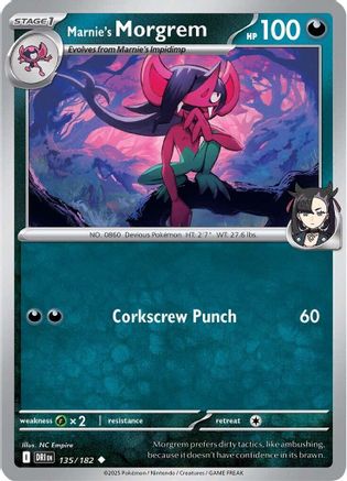 Marnie's Morgrem 135 - Uncommon Reverse Holo