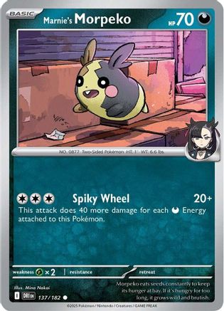 Marnie's Morpeko 137 - Common Reverse Holo