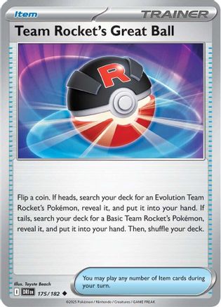 Team Rocket's Great Ball 175 - Uncommon Reverse Holo