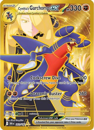 Cynthia's Garchomp ex 241/182 - Hyper Rare