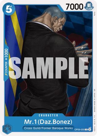 Mr.1(Daz.Bonez) (Reprint) - OP09-055 - Common