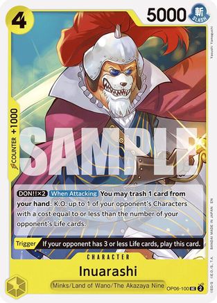 Inuarashi (Reprint) - OP06-100 - Uncommon