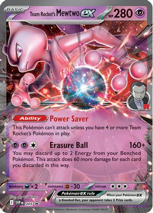Team Rocket's Mewtwo ex 205 - Holofoil - Promo
