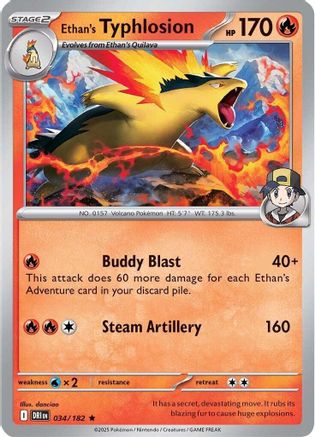 Ethan's Typhlosion (Non-holo) - 34/182 - Rare