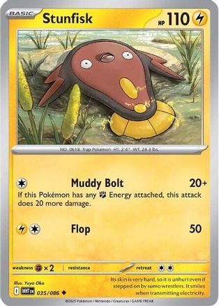 Stunfisk 35 - Uncommon - Reverse Holo
