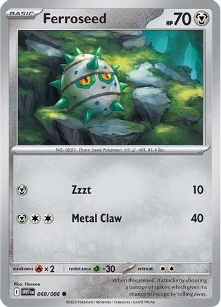 Ferroseed 68 - Common - Reverse Holo
