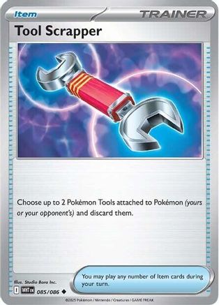 Tool Scrapper 085  - Reverse Holofoil SV White Flare - Uncommon