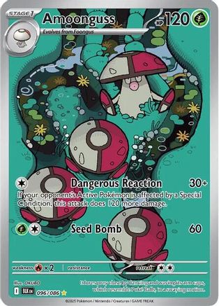 Amoonguss 096/086  - Holofoil SV Black Bolt - Illustration Rare