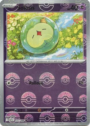 Solosis (Poke Ball Pattern) 037  - Holofoil SV Black Bolt - Common