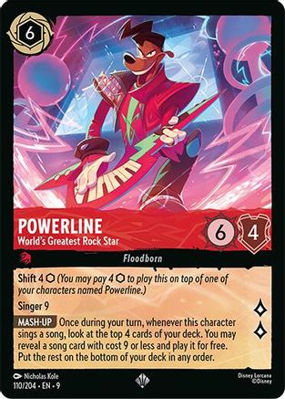 Powerline (World's Greatest Rock Star) - 110/204 - Super Rare (Foil)