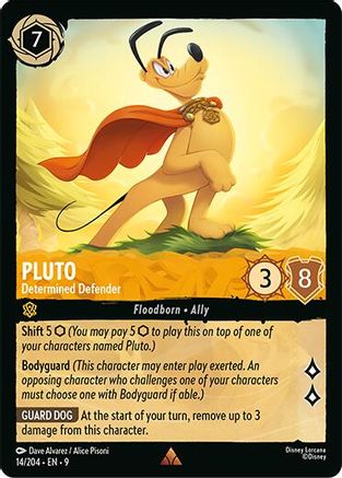 Pluto (Determined Defender) - 14/204 - Rare