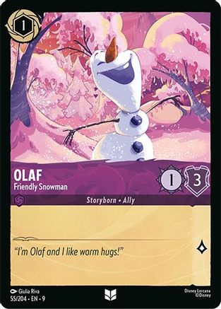 Olaf (Friendly Snowman) - 55/204 - Uncommon