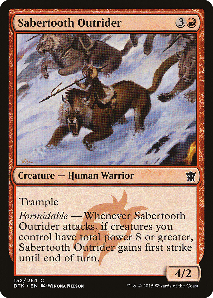 Sabertooth Outrider (DTK-152)  Foil