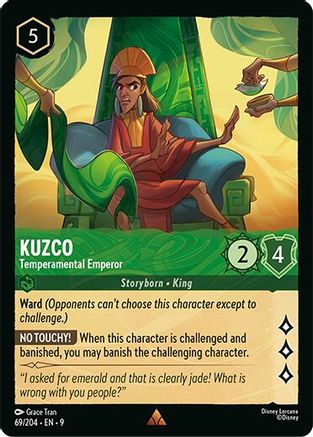 Kuzco (Temperamental Emperor) - 69/204 - Rare