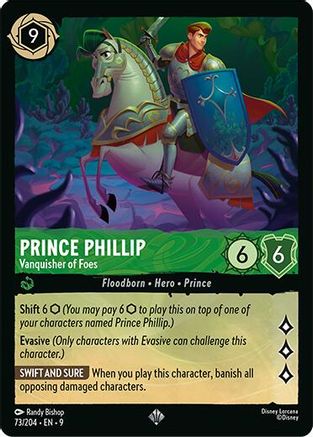 Prince Phillip (Vanquisher of Foes) - 73/204 - Super Rare (Foil)