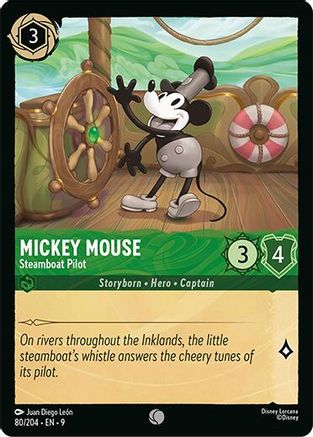 Mickey Mouse (Steamboat Pilot) - 80/204 - Common