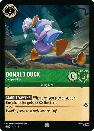 Donald Duck (Sleepwalker) - 83/204 - Common (Foil)