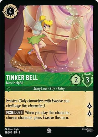 Tinker Bell (Most Helpful) - 88/204 - Common (Foil)