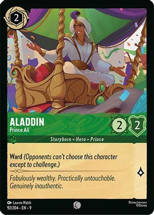 Aladdin (Prince Ali) - 92/204 - Common (Foil)