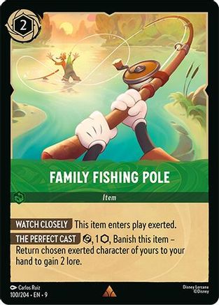 Family Fishing Pole - 100/204 - Rare