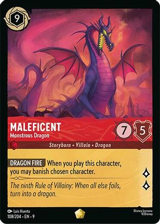Maleficent (Monstrous Dragon) - 108/204 - Legendary (Foil)