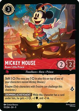 Mickey Mouse (Brave Little Prince) - 111/204 - Legendary