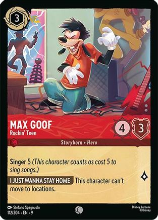 Max Goof (Rockin' Teen) - 112/204 - Common (Foil)