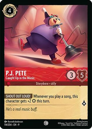 P.J. Pete (Caught Up in the Music) - 114/204 - Common (Foil)