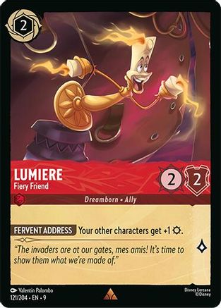 Lumiere (Fiery Friend) - 121/204 - Rare (Foil)