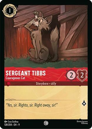 Sergeant Tibbs (Courageous Cat) - 128/204 - Common (Foil)