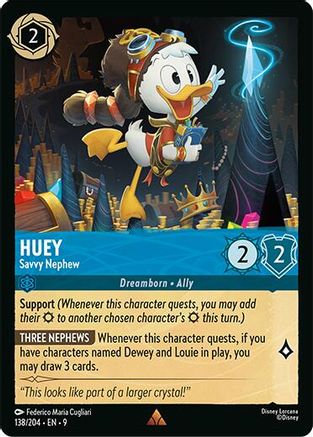 Huey (Savvy Nephew) - 138/204 - Rare (Foil)