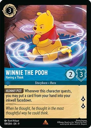Winnie the Pooh (Having a Think) - 159/204 - Rare (Foil)