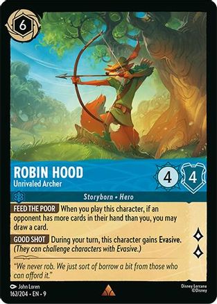 Robin Hood (Unrivaled Archer) - 162/204 - Rare (Foil)