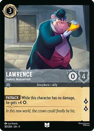 Lawrence (Jealous Manservant) - 187/204 - Uncommon (Foil)