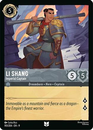 Li Shang (Imperial Captain) - 193/204 - Uncommon