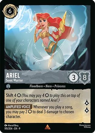 Ariel (Sonic Warrior) - 195/204 - Rare