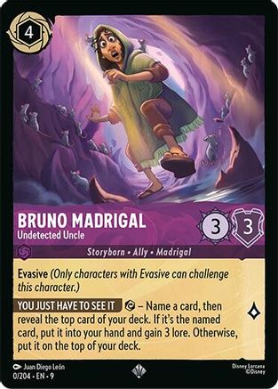 Bruno Madrigal (Undetected Uncle) - 0/204 - Super Rare (Foil)