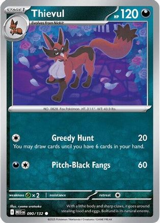 Thievul 090/132  ME01 Mega Evolution - Common