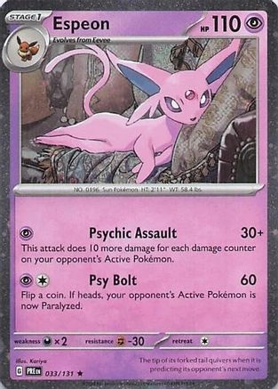 Espeon (Cosmos Holo) 033/131  - Promo