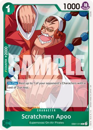 Scratchmen Apoo (Reprint) - EB01-015 - Rare