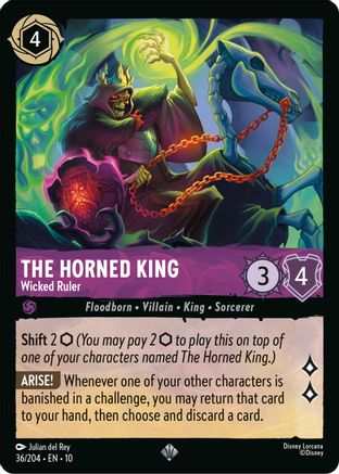 The Horned King (Wicked Ruler) - 36/204 - Super Rare (Foil)