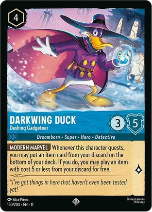 Darkwing Duck (Dashing Gadgeteer) - 150/204 - Super Rare