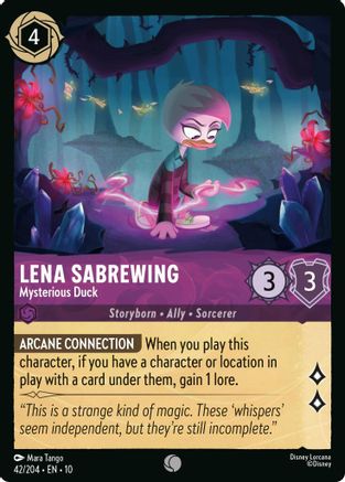 Lena Sabrewing (Mysterious Duck) - 42/204 - Common (Foil)