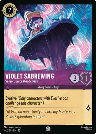 Violet Sabrewing (Senior Junior Woodchuck) - 44/204 - Common (Foil)