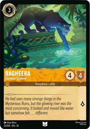 Bagheera (Cautious Explorer) - 12/204 - Uncommon (Foil)