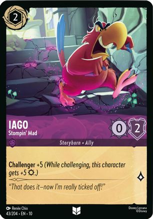 Iago (Stompin' Mad) - 43/204 - Uncommon (Foil)