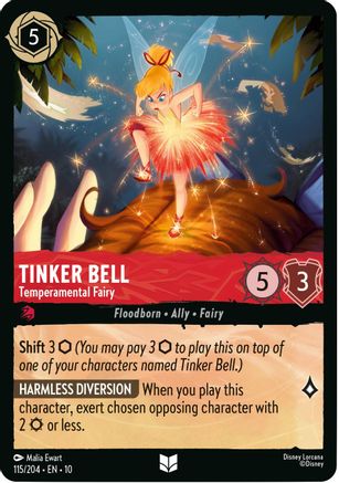 Tinker Bell (Temperamental Fairy) - 115/204 - Uncommon
