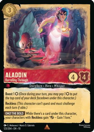 Aladdin (Barreling Through) - 123/204 - Rare (Foil)